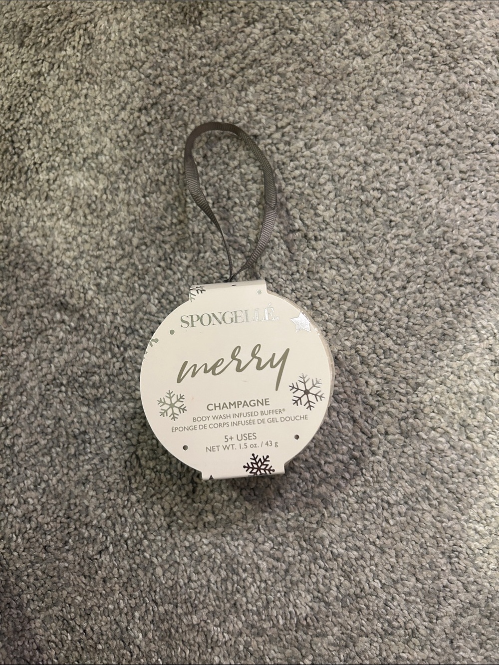Spongellé champagne body wash infused buffer